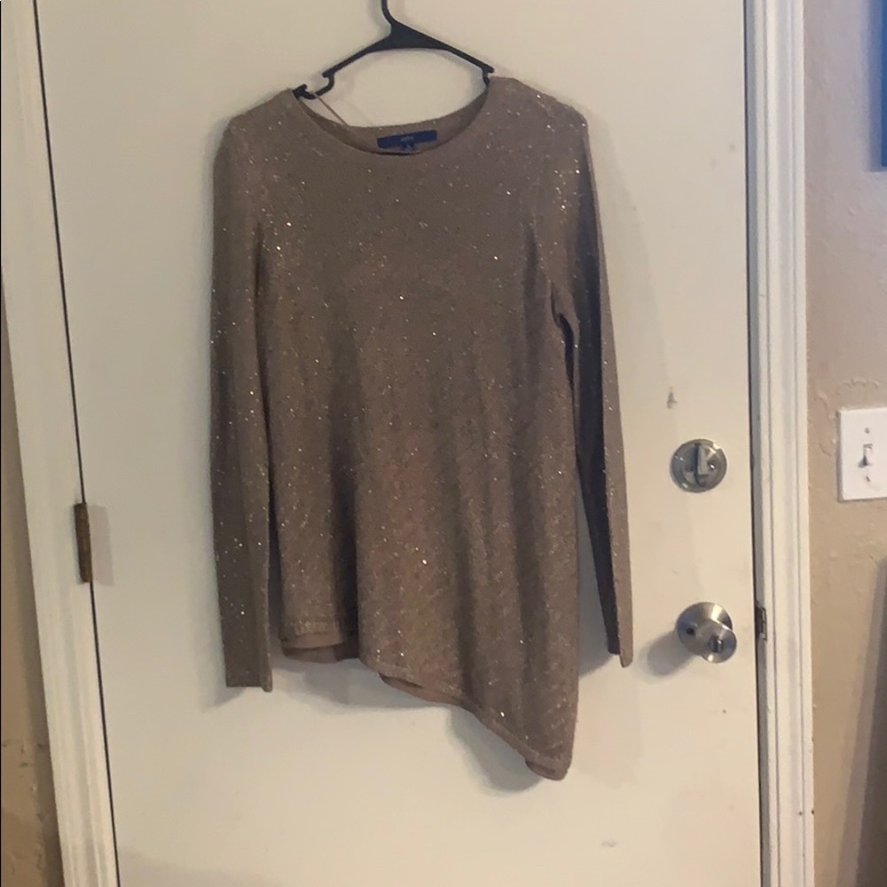 Gold sequin sweater